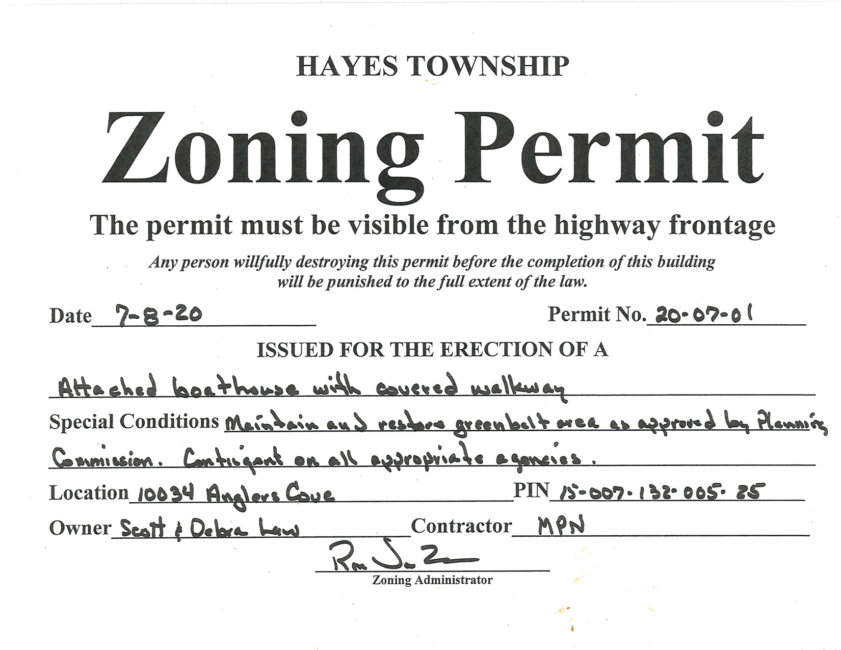 Hayes Township permissions Protect Lake Charlevoix Shoreland